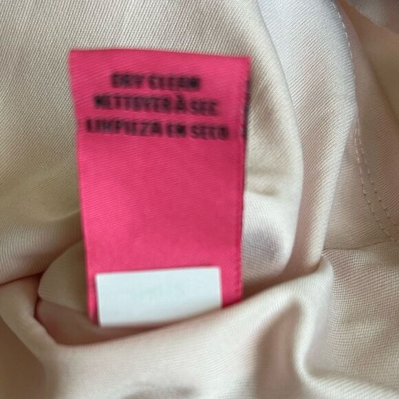 Betsy Johnson pale pink shift dress with black accent bows size 8 - Picture 11 of 12